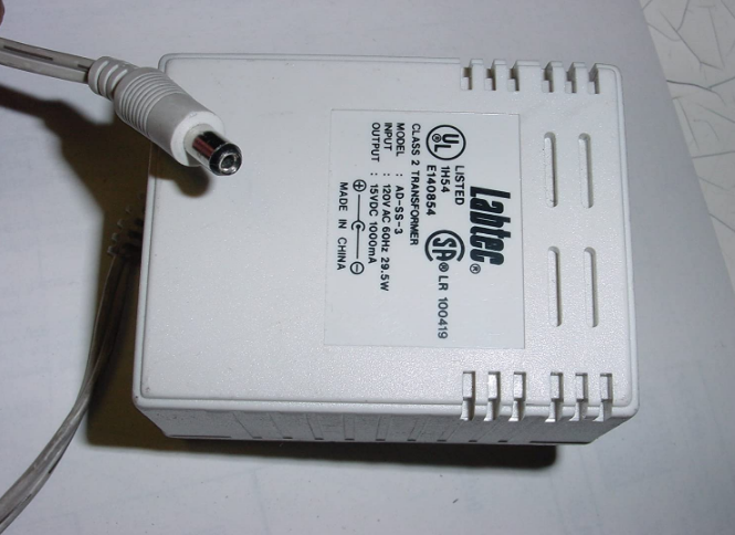 New 15V DC 1A Labtec Ad-ss-3 Class 2 Transformer Power Supply Ac Adapter